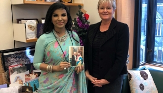 Anne Main meets new Bangladesh High Commissioner, Saida Muna Tasneem.