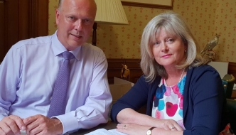 Anne Main meeting with Transport Secretary Chris Grayling