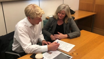 Anne Main meets with Transport Minister Jo Johnson in Westminster