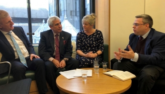 Anne Main MP meets with Oliver Dowden MP and local Conservatives to discuss local issues