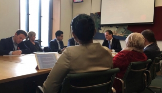 Anne Main chairs the Bangladesh APPG meeting with FCO Minister Mark Field MP