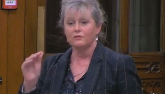 Anne Main speaking in Westminster Hall