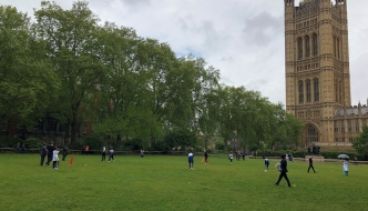 Anne Main hosts MPs v Street Children cricket match.