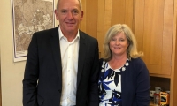 Anne Main MP with the new CEO of Govia Thameslink Rail (GTR) Patrick Verwer