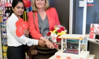 Anne Main visited the Shell King William Service Station to officially open the new Post Office instore