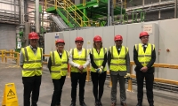 Anne Main MP leads a delegation of MPs to the Veolia plastics recycling plant in Dagenham